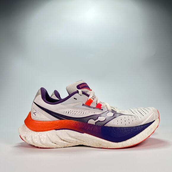 Saucony Endorphin Speed 4 White Purple Running Shoes S10940-129 Women's Size 7.5 - Picture 1 of 10